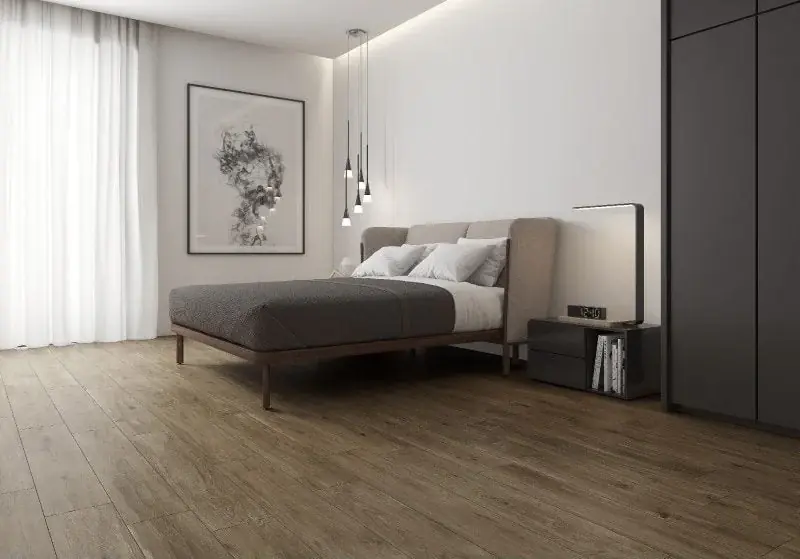 Vloertegel/Wandtegel Marazzi Tree Houtlook Donker Eiken 20x120 Gecertificeerd