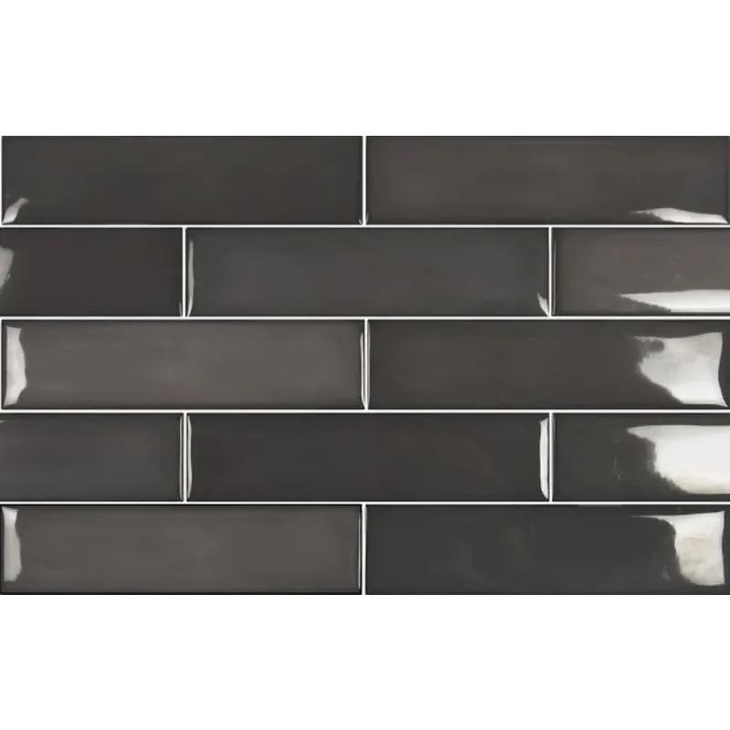 Beste Prijs Wandtegel Ragno Viena Zwart Glans 7,5x30