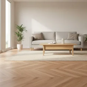 Koopje Vloertegel/Wandtegel Baldo Ceramica Chevron Nut Houtlook Bruin 60x120