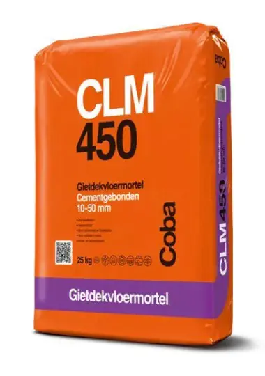 Coba CLM450 Gietdekvloermortel - Cementgebonden 10-50mm 25kg Actieprijs