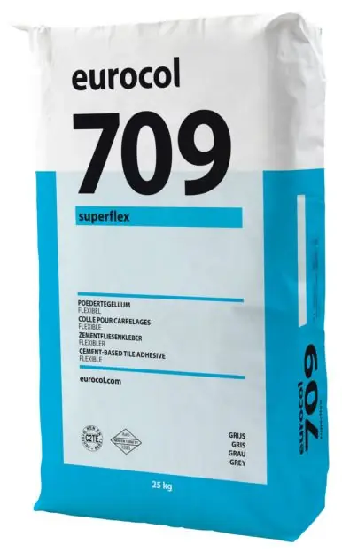 Beperkte Voorraad Eurocol 709 SUPERFLEX Flexibele poedertegellijm - 25kg