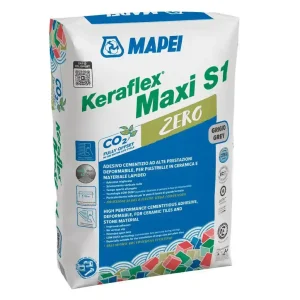 Mapei KERAFLEX MAXI S1 ZERØ Hoogwaardige cementlijm voor het binnen- en buitenshuis 25kg Lage Kosten