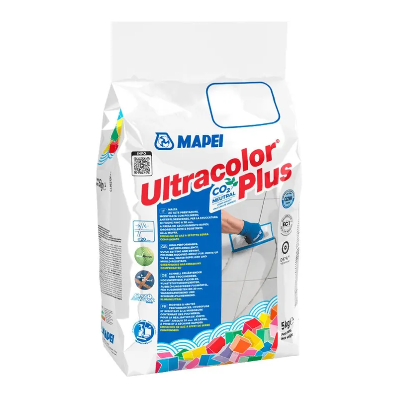 Weekendaanbieding Mapei ULTRACOLOR PLUS Uitslagvrije, voegmortel voor voegen tot 20 mm breed 5kg