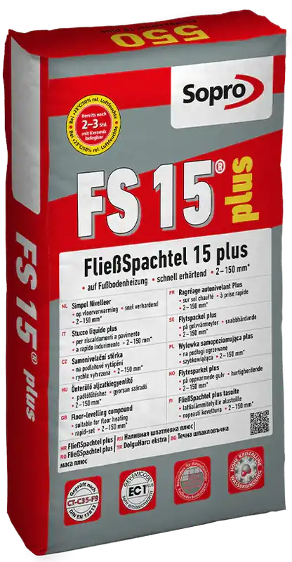 Seizoensaanbieding Sopro FS 15® plus - Simpel (Zelf)Nivelleermassa FS 15 550 - 25kg