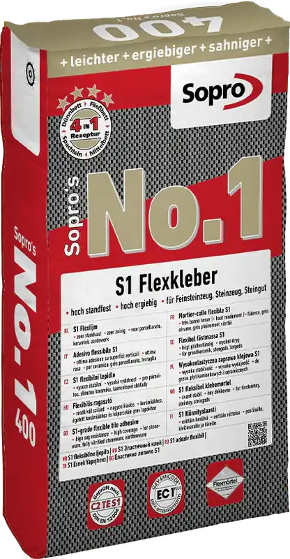 Sopro’s No.1 Flexlijm Cementgebonden S1 Uitverkoop