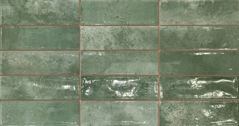 Populair Wandtegel Sartoria Ponto Uno Groen Kleinformaat Decor Glans 30x60