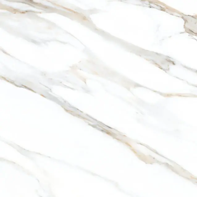 Vloertegel/Wandtegel Cifre Bahrein Gold Goud Grijs Wit Mat Marmerlook 60x60 Speciale Aanbieding