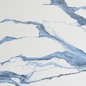 Weekendaanbieding Vloertegel/Wandtegel Douglas Calacatta Blue Blauw Wit Glans Marmerlook 60x120