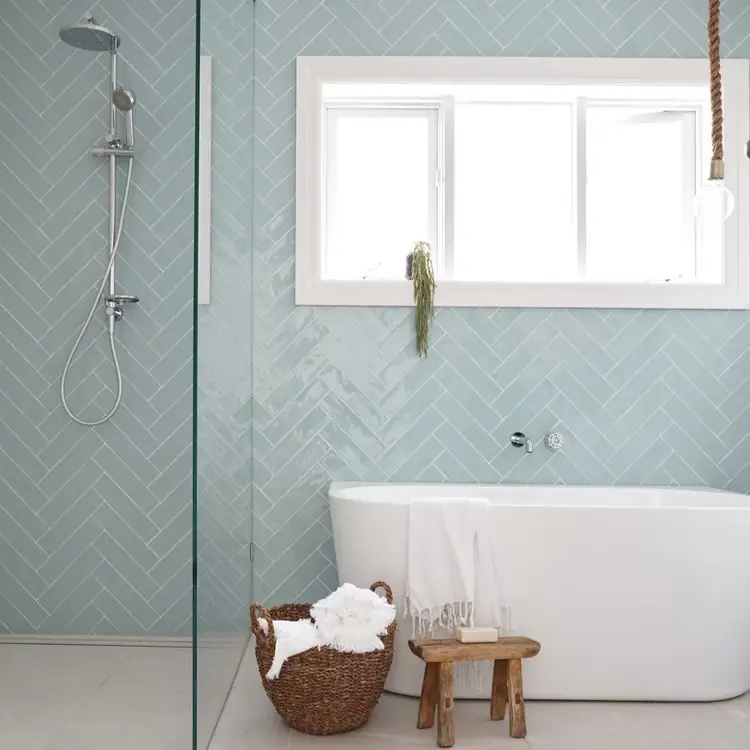 Wandtegel Cifre Ceramica Atlas Aqua Brillo Licht Blauw Glans 7,5x30 Superprijs
