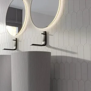 Superprijs Wandtegel Equipe Cerámica Alure White Visschub Mat Wit 8x21,5