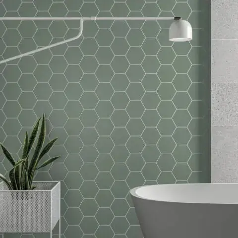 Vloertegel/Wandtegel Equipe Cerámica Hexagon Timeless Groen Mat 15x17 Bestel Nu