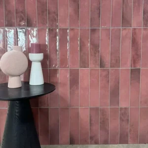 Must-Have Wandtegel Equipe Cerámica Moon Rood Glans 7,5x30