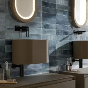 Shop Nu Wandtegel Equipe Cerámica Mussa Blauw Glans 7,5x30