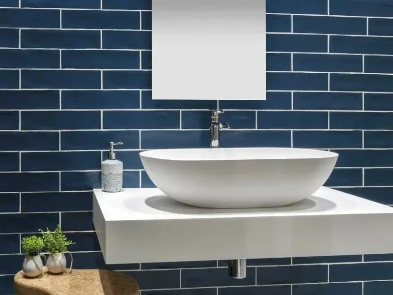 Wandtegel Equipe Cerámica Colonial Blauw Mat 7,5x30 Nieuw