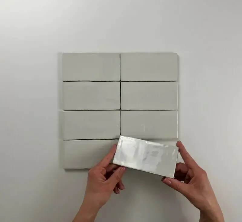 Wandtegel Equipe Cerámica Atlas Grijs Glans 7,5x15 Speciale Aanbieding