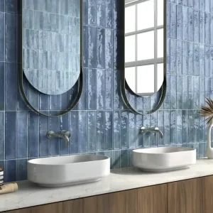 Wandtegel Ragno Feelze Aqua Blauw Glans 7x28 Weekendaanbieding