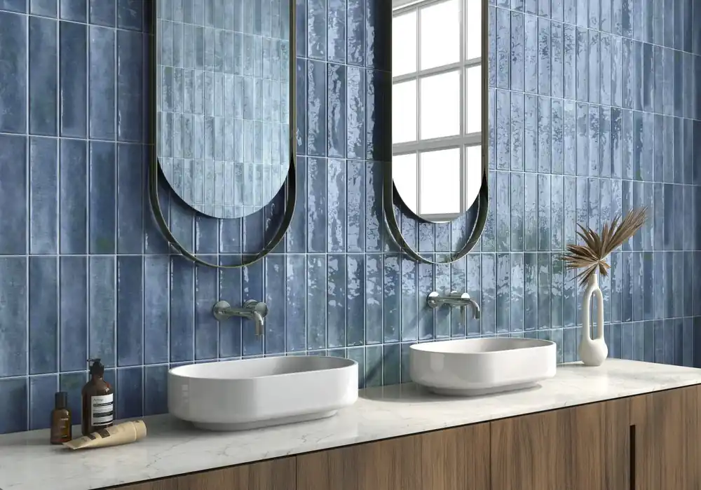 Wandtegel Ragno Feelze Aqua Blauw Glans 7x28 Weekendaanbieding