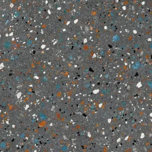 Vloertegel/Wandtegel Arcana Go Terrazzo Kleur Nero Zwart 60x120 Seizoensaanbieding