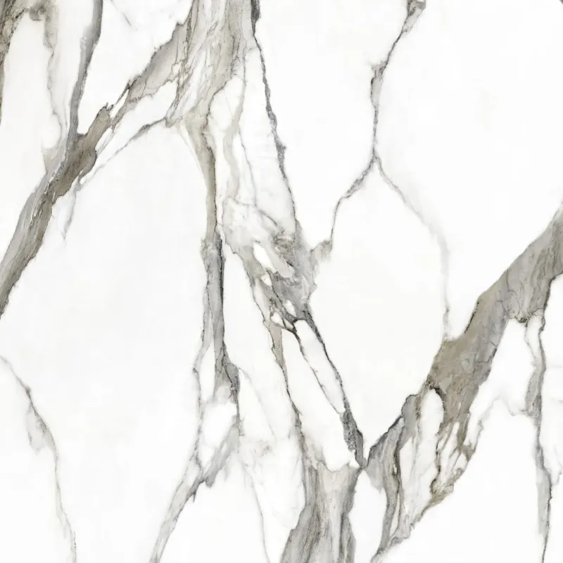 Speciale Aanbieding Vloertegel/Wandtegel Galvano Fantasy Bruin Wit Marmerlook Glans Gepolijst 120x120