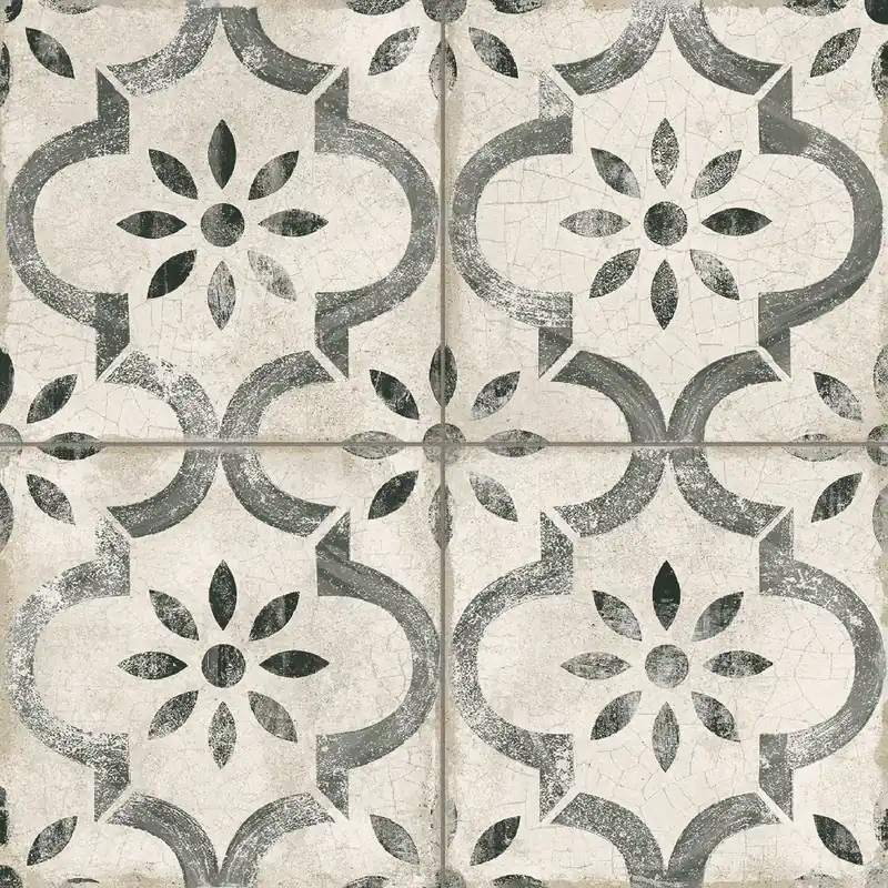 Vloertegel/Wandtegel Terre Agostino Leeds Decor Grijs Portugees 45x45 Betrouwbaar