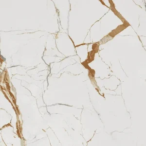 Vloertegel/Wandtegel Cerriva Vanity Marmerlook Wit Bruin Gepolijst 60x120 Must-Have