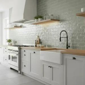 Lage Kosten Wandtegel Equipe Trendy Handvorm Vespa Groen Glans 6,5x13