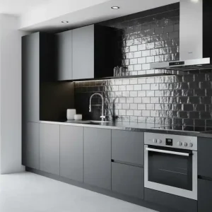 Wandtegel Equipe Trendy Handvorm Silver Zilver Glans 6,5x13 Laatste Versie