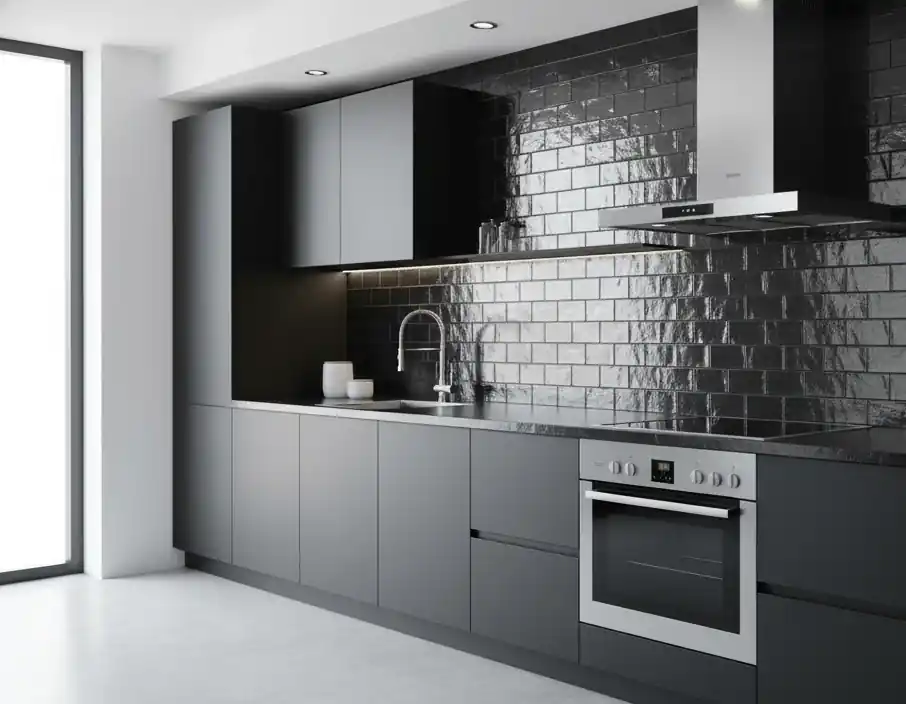 Wandtegel Equipe Trendy Handvorm Silver Zilver Glans 6,5x13 Laatste Versie