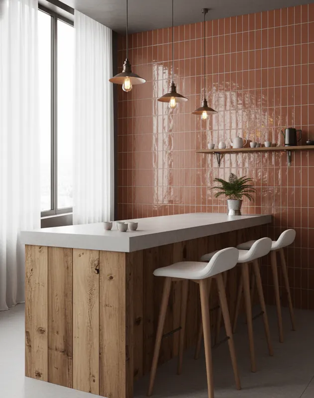 Wandtegel Ragno Gamma Oranje Canyon Glans 5x15 Exclusieve Aanbieding