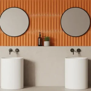 Wandtegel WoW Ovaal Bol 3D Relieve Decor Canyon Oranje Mat 5x30 Betrouwbaar