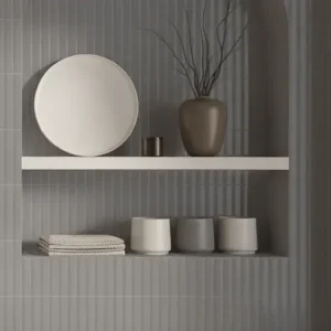 Wandtegel WoW Ovaal Bol 3D Relieve Decor Meteor Grijs Glans 5x30 Premium