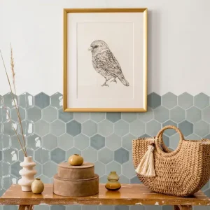 Shop Nu Wandtegel Navale Prime Azul Blauw Hexagon Klein Glans 10,8x12,4