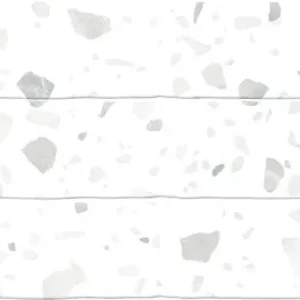 Fabrieksprijs Wandtegel Terre Agostino Ducal Handvorm Terrazzo Blanco Wit Glans 5x25