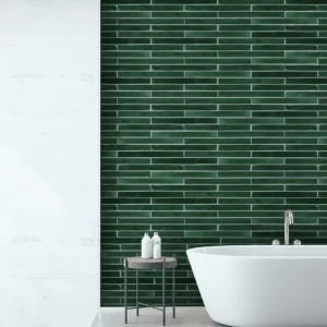 Beperkt Aanbod Wandtegel Equipe Trendy Langwerpig Handvorm Mili Groen Glans 5x50