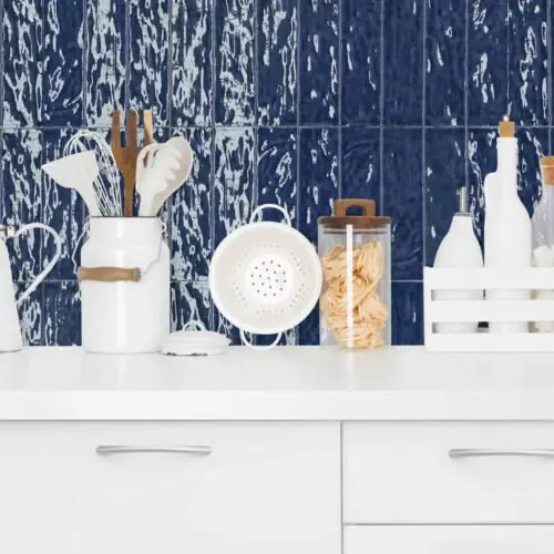 Snelle Levering Wandtegel Ragno Elements Licht Relieve Abyss Blauw Glans 7x25