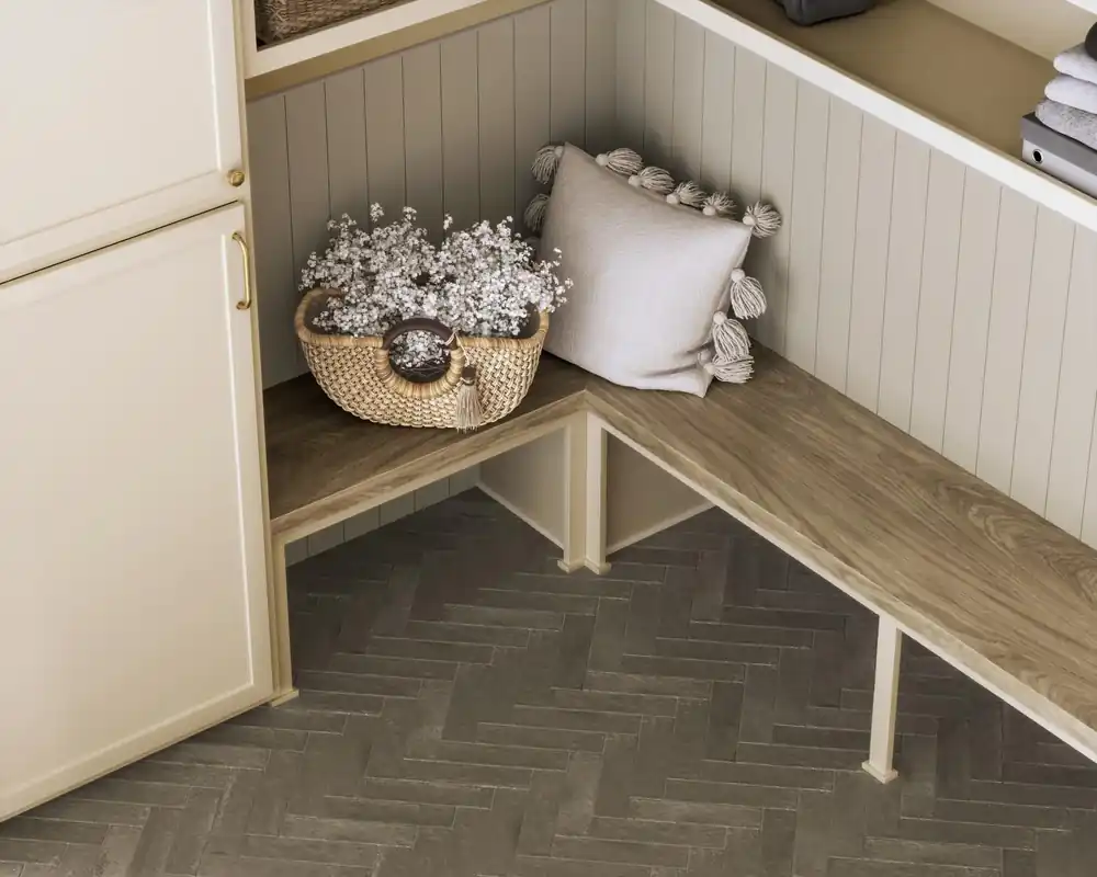 Vloertegel/Wandtegel Geo Nature Handvorm Barro Grijs Mat 7x28 Direct Verzonden