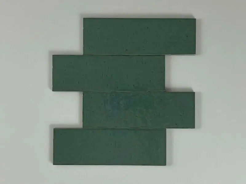 Rechtstreeks Van De Fabrikant Wandtegel Equipe Ceramica Kalma Blue Lake Groen Glans 6x18,6