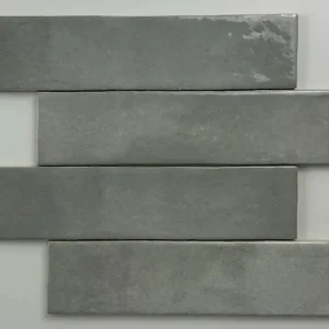 Bestseller Wandtegel Equipe Ceramica EX Trendy Grijs Handvorm Glans 6x24,6