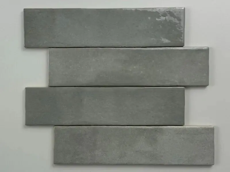Bestseller Wandtegel Equipe Ceramica EX Trendy Grijs Handvorm Glans 6x24,6