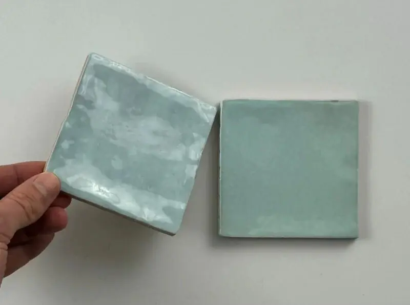 Merkproduct Wandtegel Equipe Ceramica EX Trendy Turquoise Blauw Handvorm Glans 10x10
