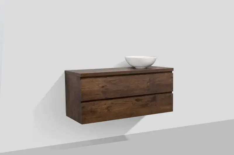 Laatste Kans Sanitair Boch Topblad Mat Donker Eiken 120cm