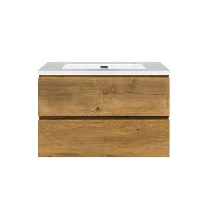 Sanitair Boch Onderkast Badkamermeubel Mat Eiken 80x50x48cm Nieuw
