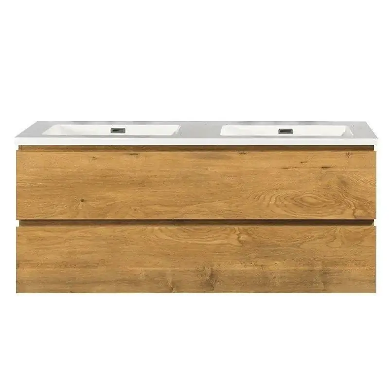 Sanitair Boch Onderkast Badkamermeubel Mat Eiken 120x50x48cm Direct Beschikbaar