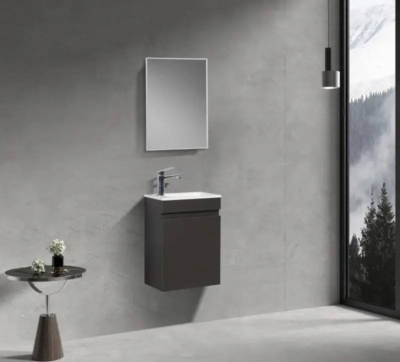 Sanitair Boch Fonteinkast Grijs Mat 52x39,5x22cm Lage Prijs