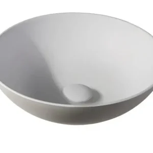 Lage Kosten Sanitair Sani Waskom Solid Surface Beige Mat 38,5x38,5x13,8cm EXT