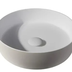 Sanitair Sani Waskom Solid Surface Beige Mat 39x39x10,8cm EXT Rechtstreeks Van De Fabrikant