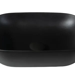Dagaanbieding Sanitair Sani Waskom Solid Surface Zwart Mat 46x34x12,2cm
