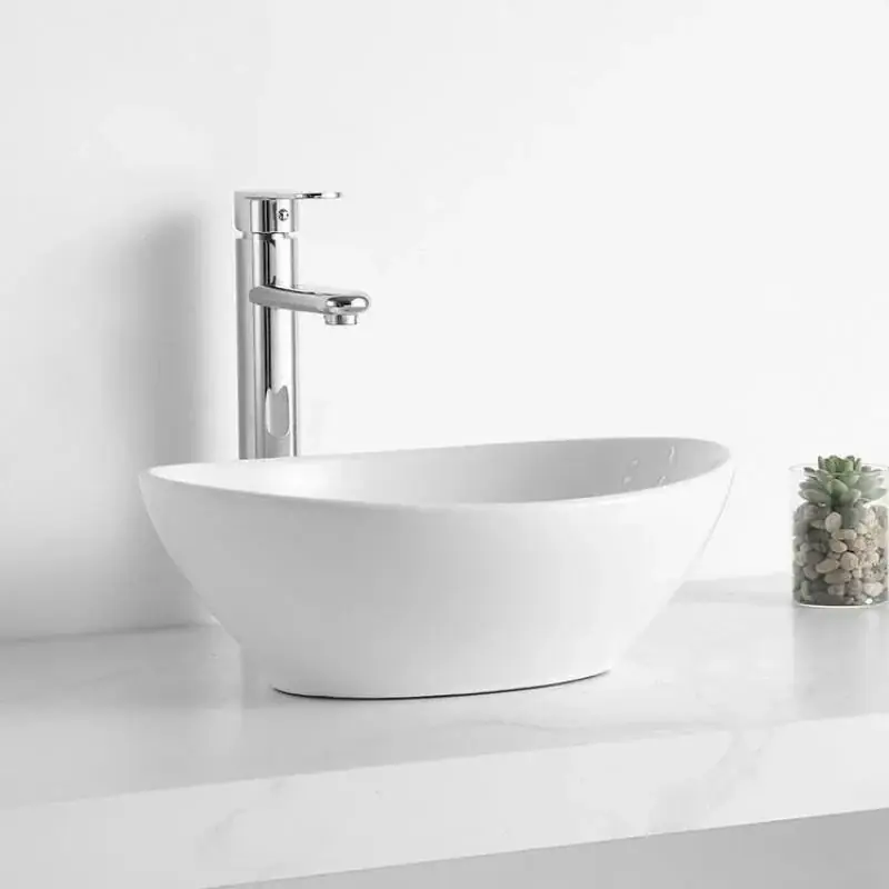 Speciale Aanbieding Sanitair Saniclear Waskom Keramiek Wit Glans 40x33x14,5cm