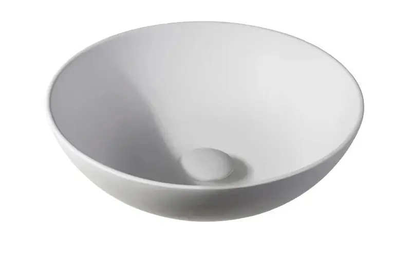 Bestseller Sanitair Sani Waskom Solid Surface Wit Mat 38,5x38,5x13,8cm