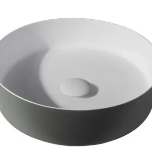 Sanitair Sani Waskom Solid Surface Grijs Mat 39x39x10,8cm EXT Hete Deal